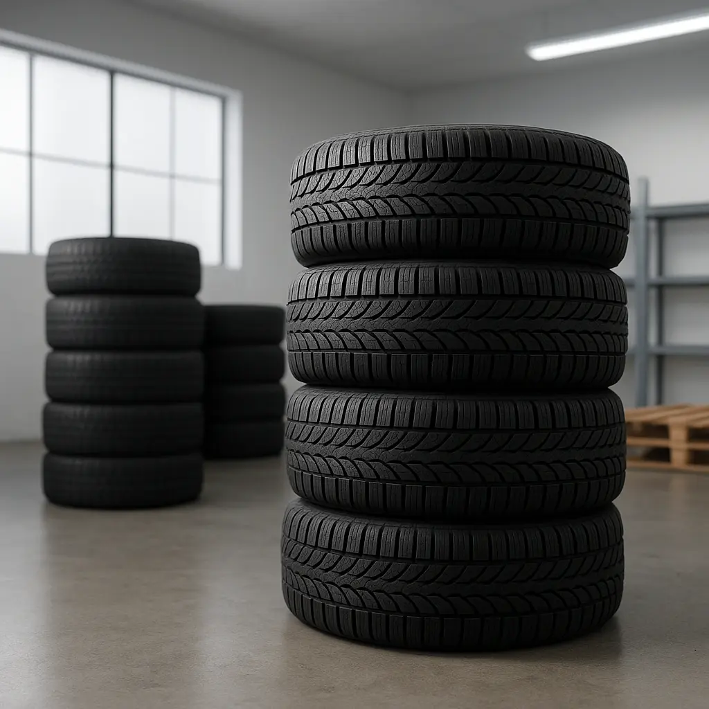 Saisonal gelagerte Reifen